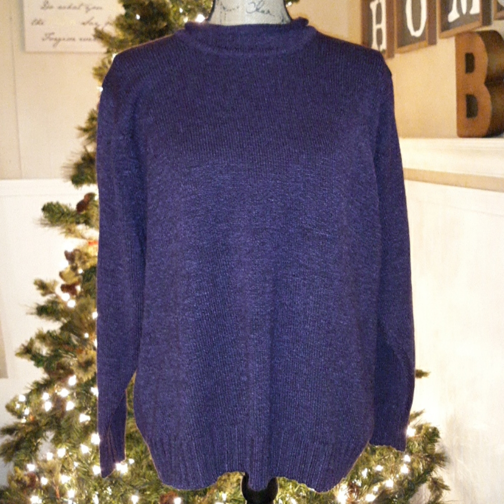 Warm purple sweater